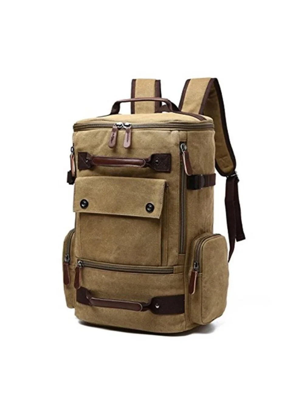 Men's Vintage Canvas Backpack Casual Travel Rucksack 15.6inch Laptop